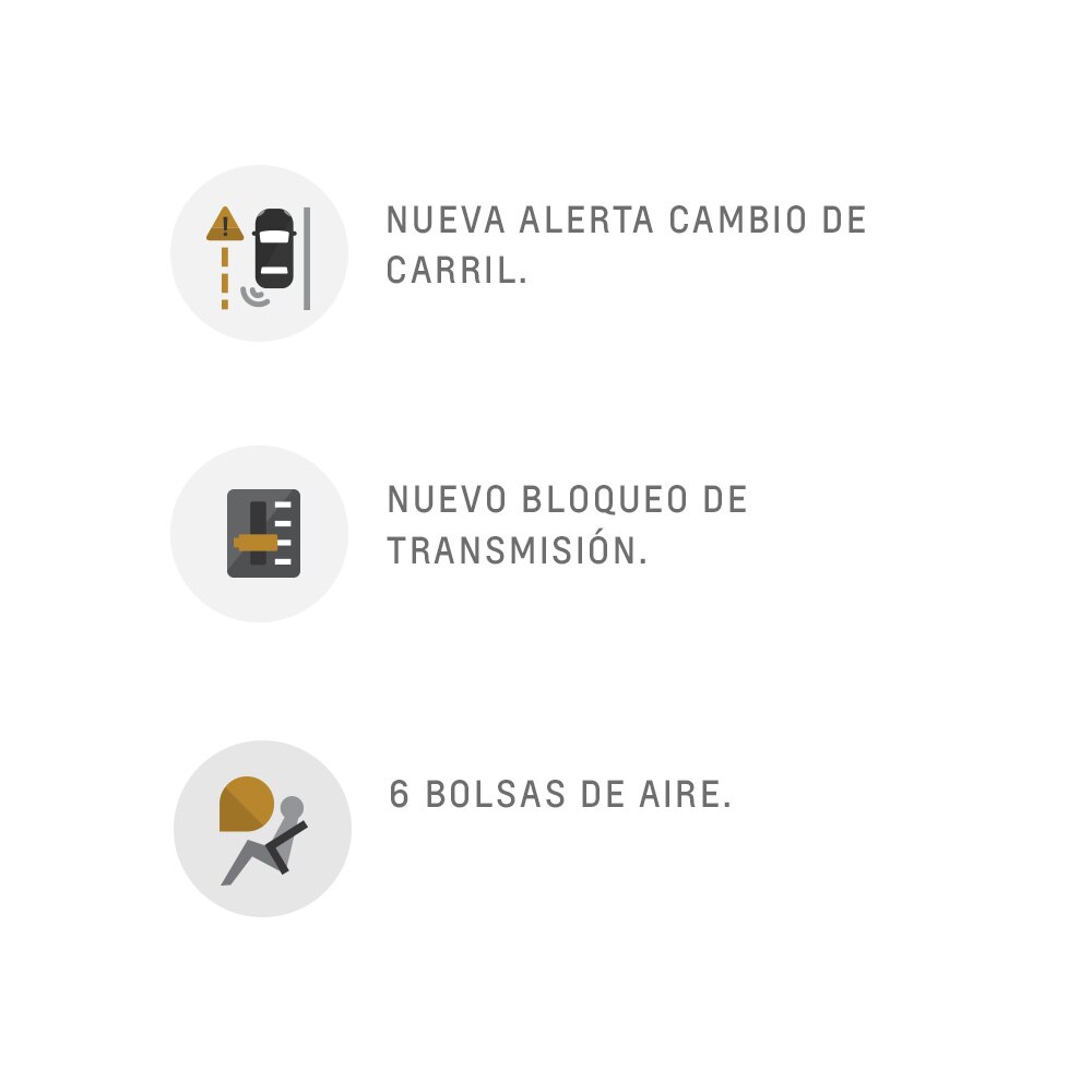 Imágenes de sistemas de seguridad de manejo  para la nueva Chevrolet Silverado 2024